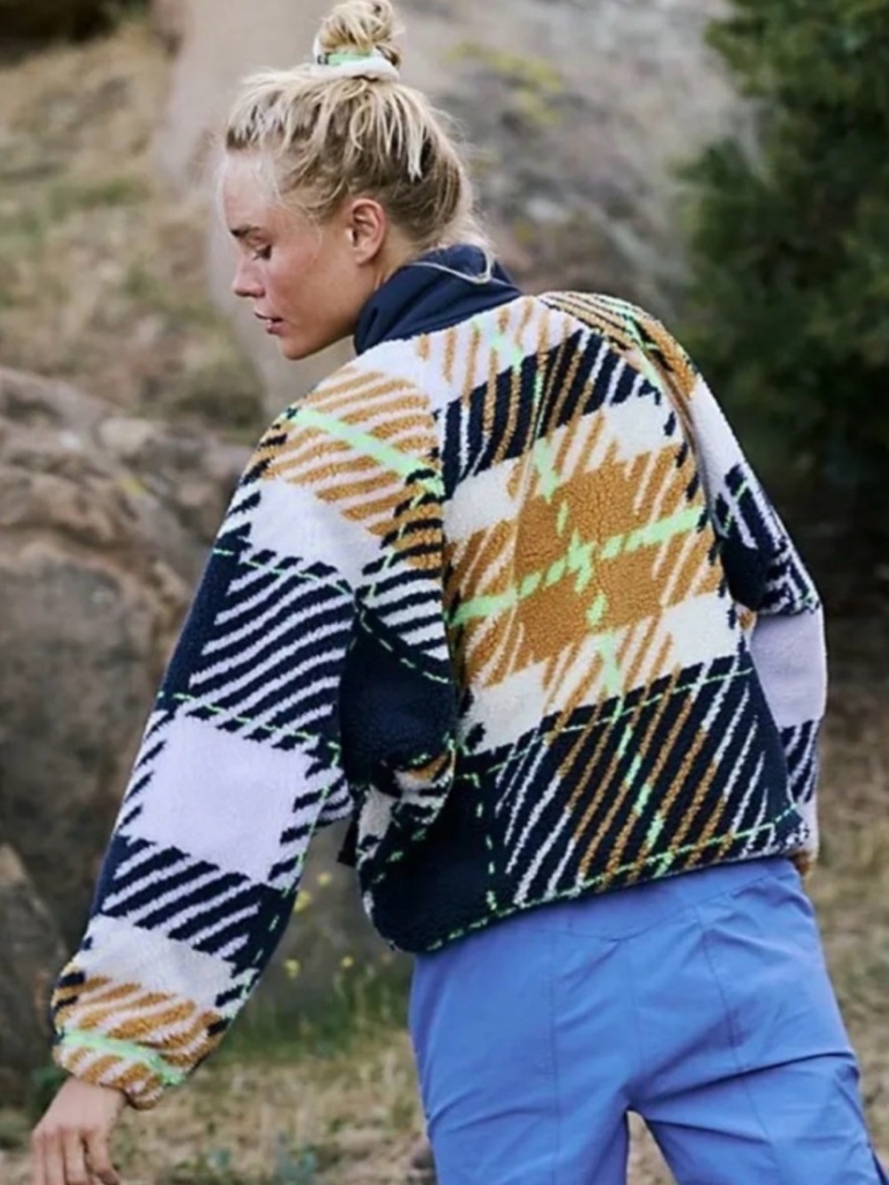 FP Movement by Free People Hit the Slopes Printed Sherpa Jacket - Picture 3 of 7